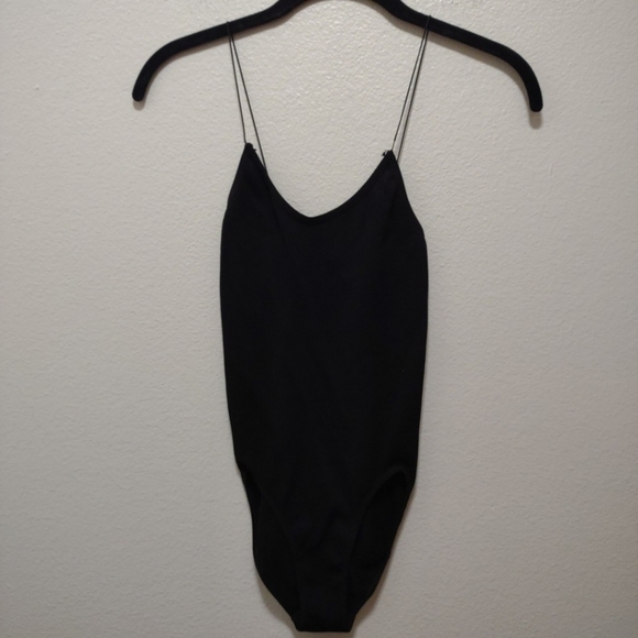 Out From Under Black Ribbed Bodysuit Large - Picture 1 of 4